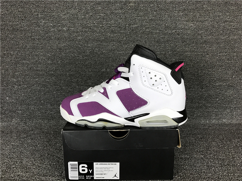 Air Jordan 6 GS Bright Grape 543390 127